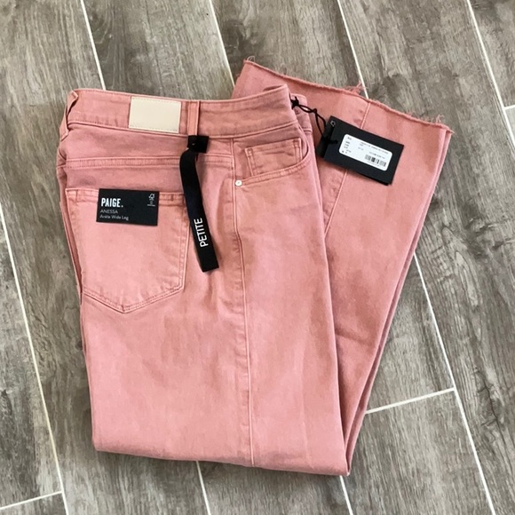 PAIGE Anessa High-Rise Crop Wide-Leg Jeans 26P NWT - Picture 4 of 9